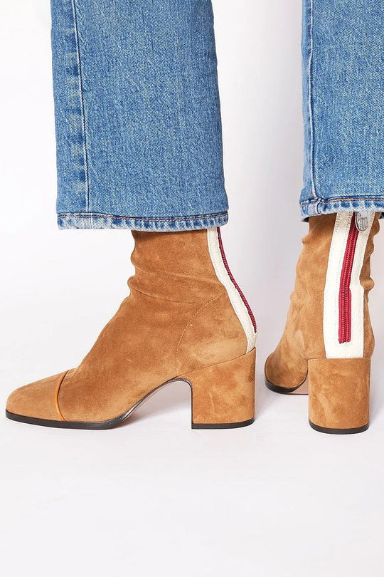 JANE | SUEDE ZIP-UP ANKLE BOOTS