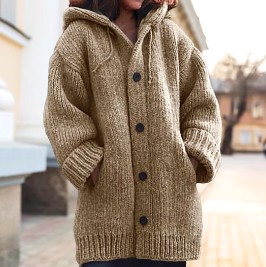 Alma™ | Knitted Hooded Coat