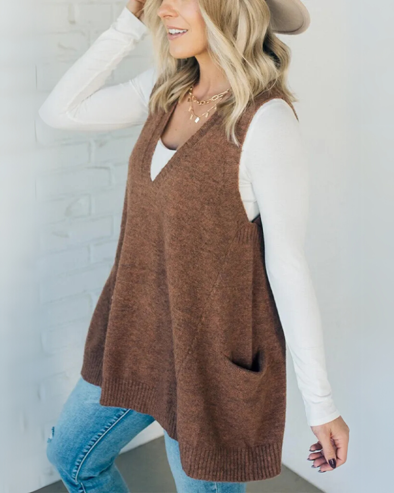 The Layer Luxe Cozy Knit Vest