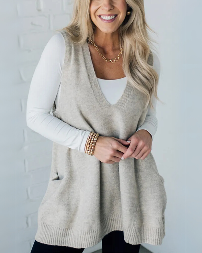 The Layer Luxe Cozy Knit Vest