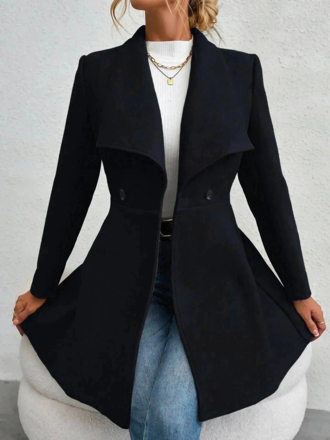 Evelyn™ | Elegant Winter Wool Coat