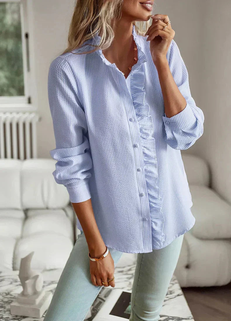 Marissa | Stylish Ruffle Front Blouse