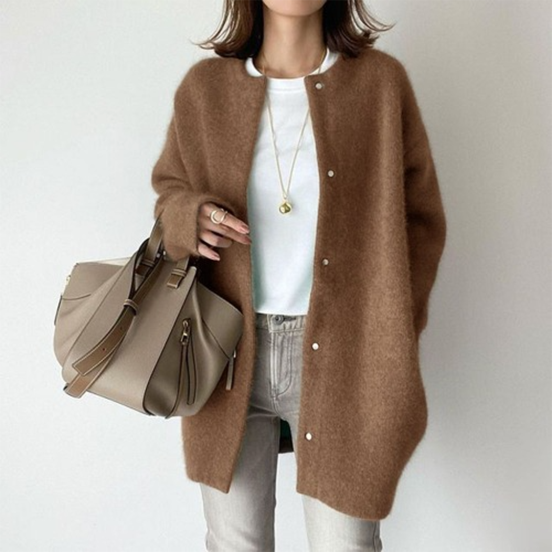 The “Camille Silhouette” Layering Cardigan