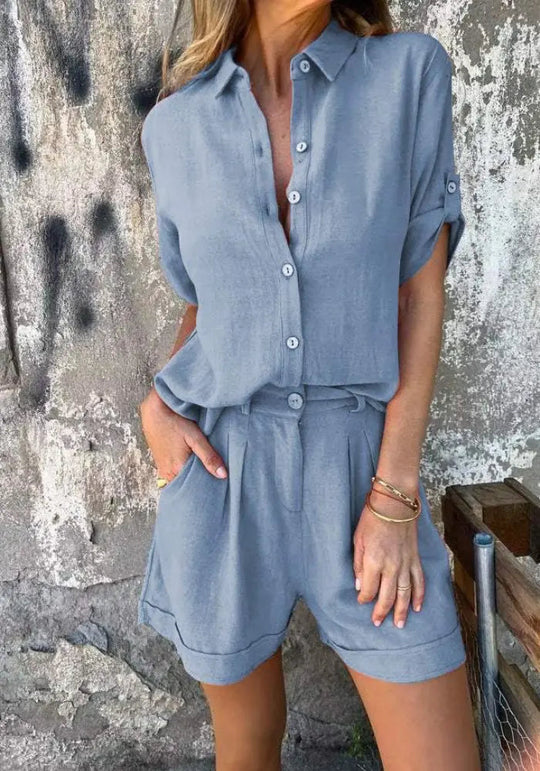 Maelis™ | Light Linen Two-Piece Set