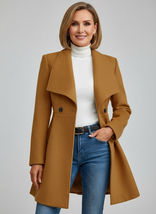 Evelyn™ | Elegant Winter Wool Coat