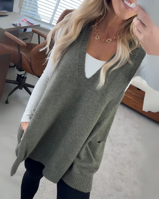 The Layer Luxe Cozy Knit Vest